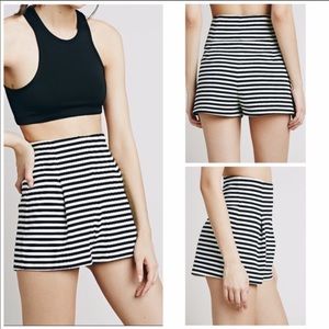 Free People Riker Ponte High Waist Shorts